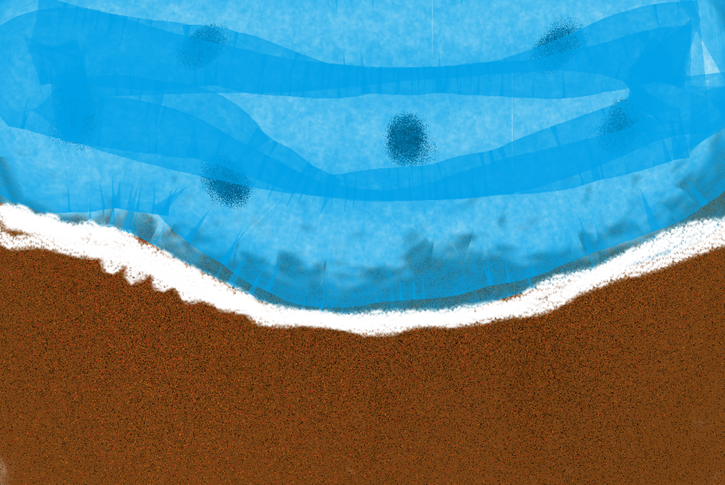 A wave on the beach